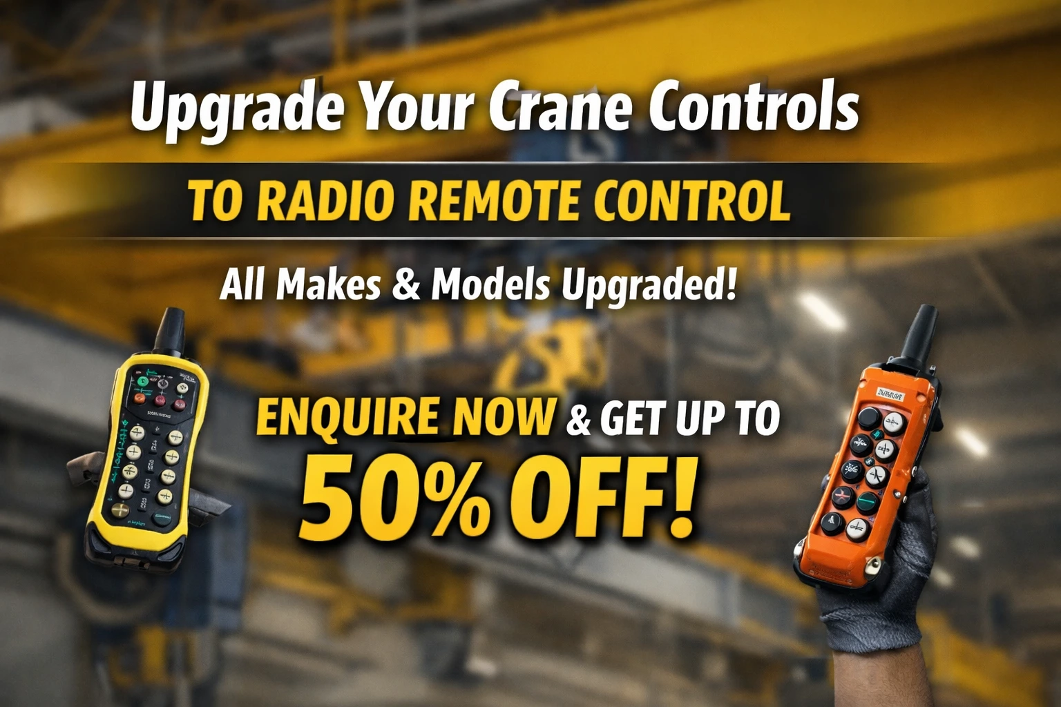 Upgrade to Radio Remote Crane Controls, Save Up to 50% | CraneCert